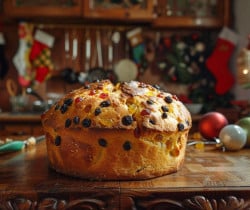 Recette de panettone italien traditionnel : la brioche de Noël aux fruits confits et raisins secs