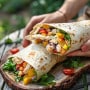 Recette facile de wrap au poulet : un déjeuner rapide et savoureux à emporter