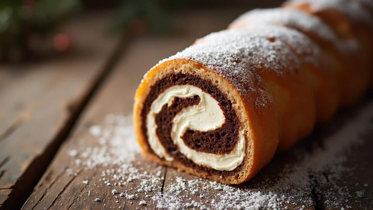 Recette de bûche de Noël allégée : fromage blanc et fruits d'hiver pour un dessert festif et léger