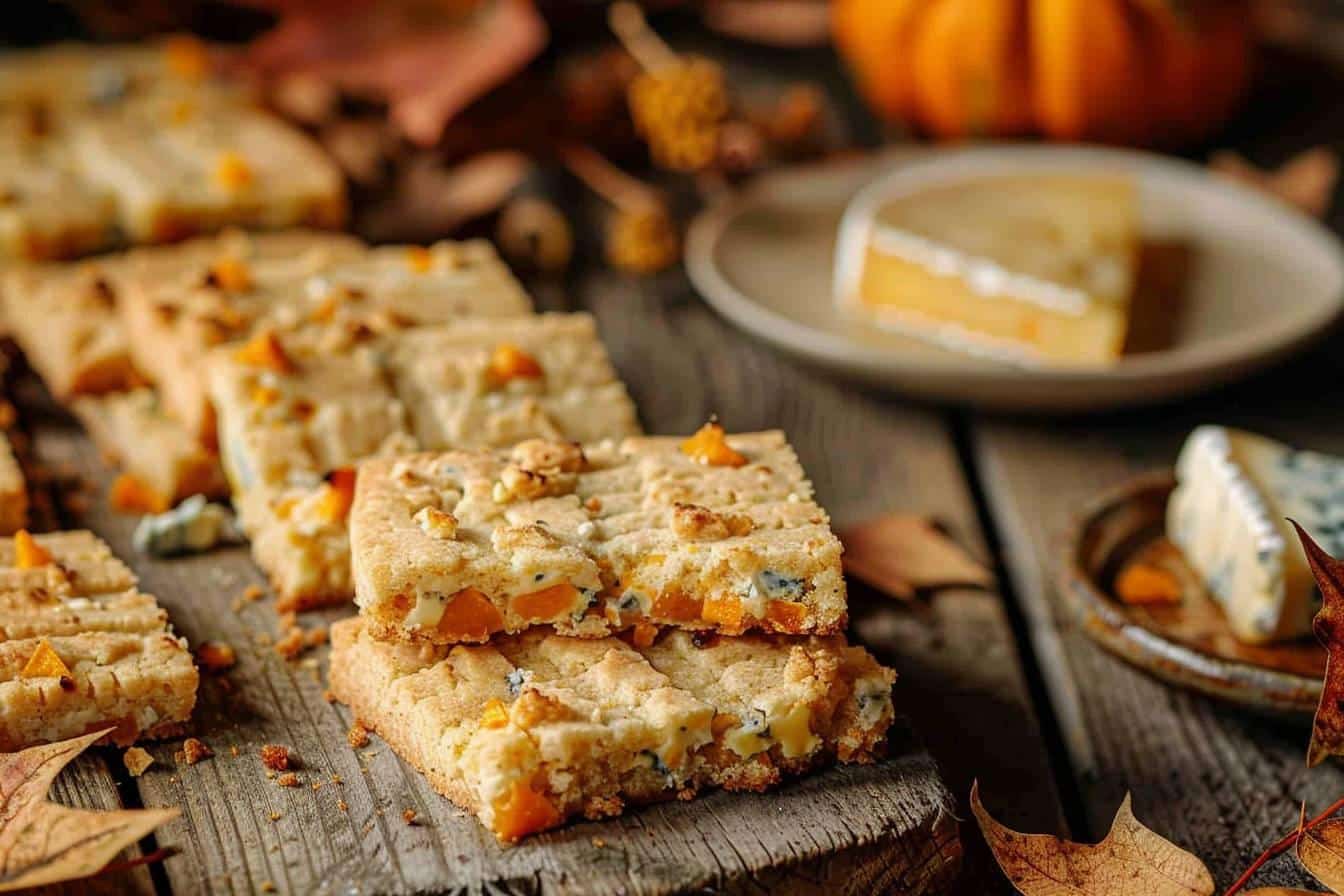 Recette facile de sablés apéritifs : courge butternut et bleu d'Auvergne pour un délice salé