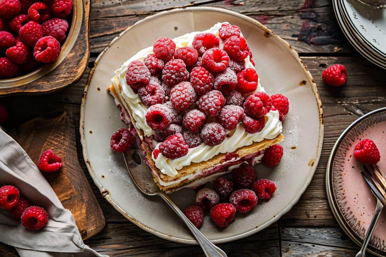 Recette de tiramisu à la framboise : un dessert italien revisité avec des fruits rouges