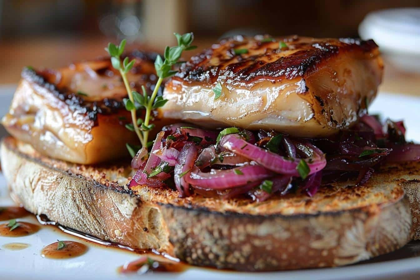 Comment réussir un délicieux toast de foie gras au confit d'oignon rouge : recette et astuces