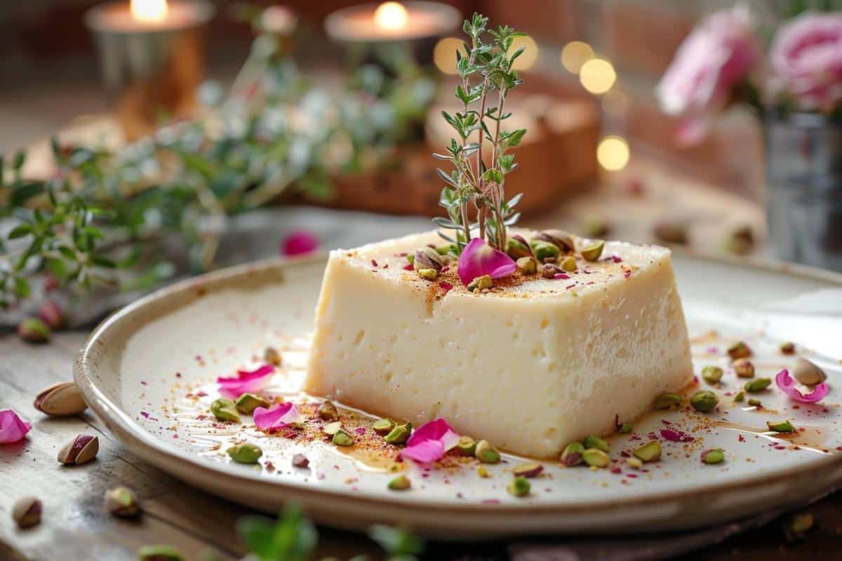 Découvrez la recette authentique du flan libanais : un dessert oriental crémeux et parfumé à la fleur d'oranger