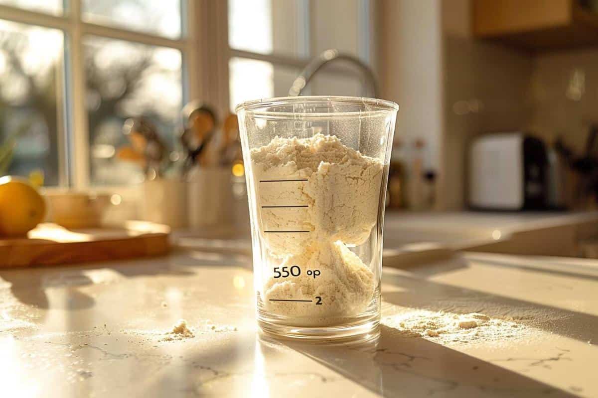 Comment mesurer précisément 250g de farine avec un simple verre : guide pratique